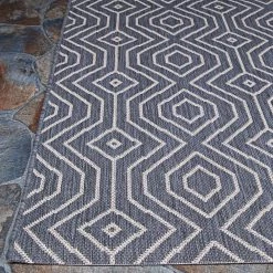 Afuera Actinide Alloy 5 ft. x 8 ft. Indoor/Outdoor Area Rug by Couristan -Artistic Weavers || Couristan Sales Store alloy couristan outdoor rugs 76423308053076t 4f 1000
