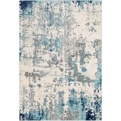 Yamikani Aqua 8 ft. x 10 ft. Abstract Area Rug by Artistic Weavers
