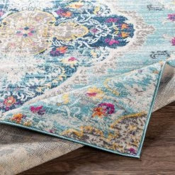 Marisol Blue 9 ft. x 12 ft. 3 in. Medallion Area Rug by Artistic Weavers -Artistic Weavers || Couristan Sales Store aqua artistic weavers area rugs s00161030193 66 1000