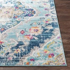 Marisol Blue 9 ft. x 12 ft. 3 in. Medallion Area Rug by Artistic Weavers -Artistic Weavers || Couristan Sales Store aqua artistic weavers area rugs s00161030193 c3 1000