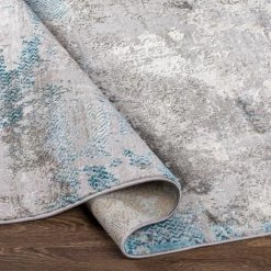 Levi Aqua 8 ft. x 10 ft. Indoor Area Rug by Artistic Weavers -Artistic Weavers || Couristan Sales Store aqua artistic weavers area rugs s00161046728 66 1000