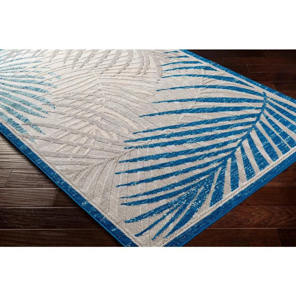 Guinevere Aqua 8 ft. 10 in. x 12 ft. Indoor/Outdoor Area Rug by Artistic Weavers 4 Guinevere Aqua 8 ft. 10 in. x 12 ft. Indoor/Outdoor Area Rug by Artistic Weavers - Image 4