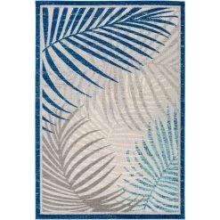 Guinevere Aqua 8 ft. 10 in. x 12 ft. Indoor/Outdoor Area Rug by Artistic Weavers