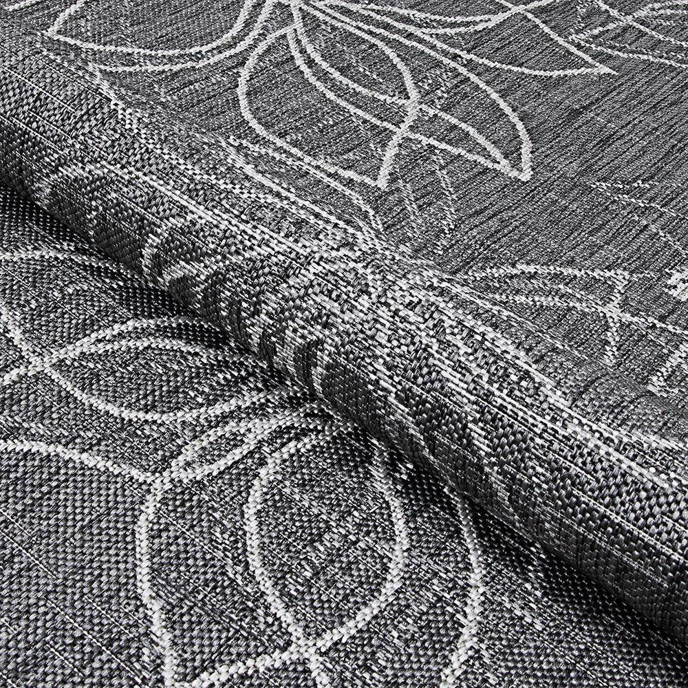 Charm Botanical Ash 8 ft. x 8 ft. Round Indoor/Outdoor Area Rug by Couristan 6 Charm Botanical Ash 8 ft. x 8 ft. Round Indoor/Outdoor Area Rug by Couristan - Image 6