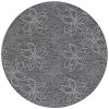 Charm Botanical Ash 8 ft. x 8 ft. Round Indoor/Outdoor Area Rug by Couristan