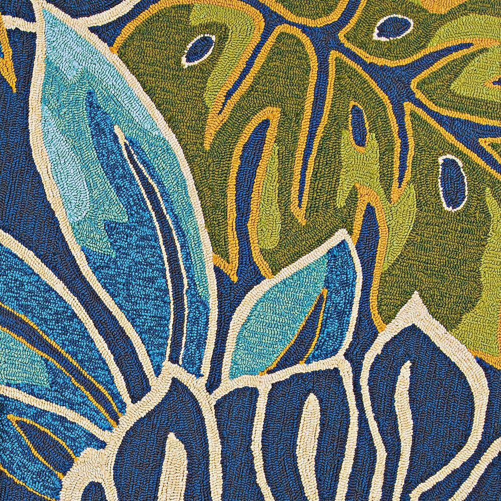 Covington Areca Palms Azure-Forest Green 6 ft. x 8 ft. Indoor/Outdoor Area Rug by Couristan 7 Covington Areca Palms Azure-Forest Green 6 ft. x 8 ft. Indoor/Outdoor Area Rug by Couristan - Image 7