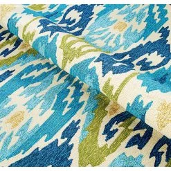 Covington Delfina Azure-Lemon 6 ft. x 8 ft. Indoor/Outdoor Area Rug by Couristan -Artistic Weavers || Couristan Sales Store azure lemon couristan outdoor rugs 22630702056080t 1f 1000