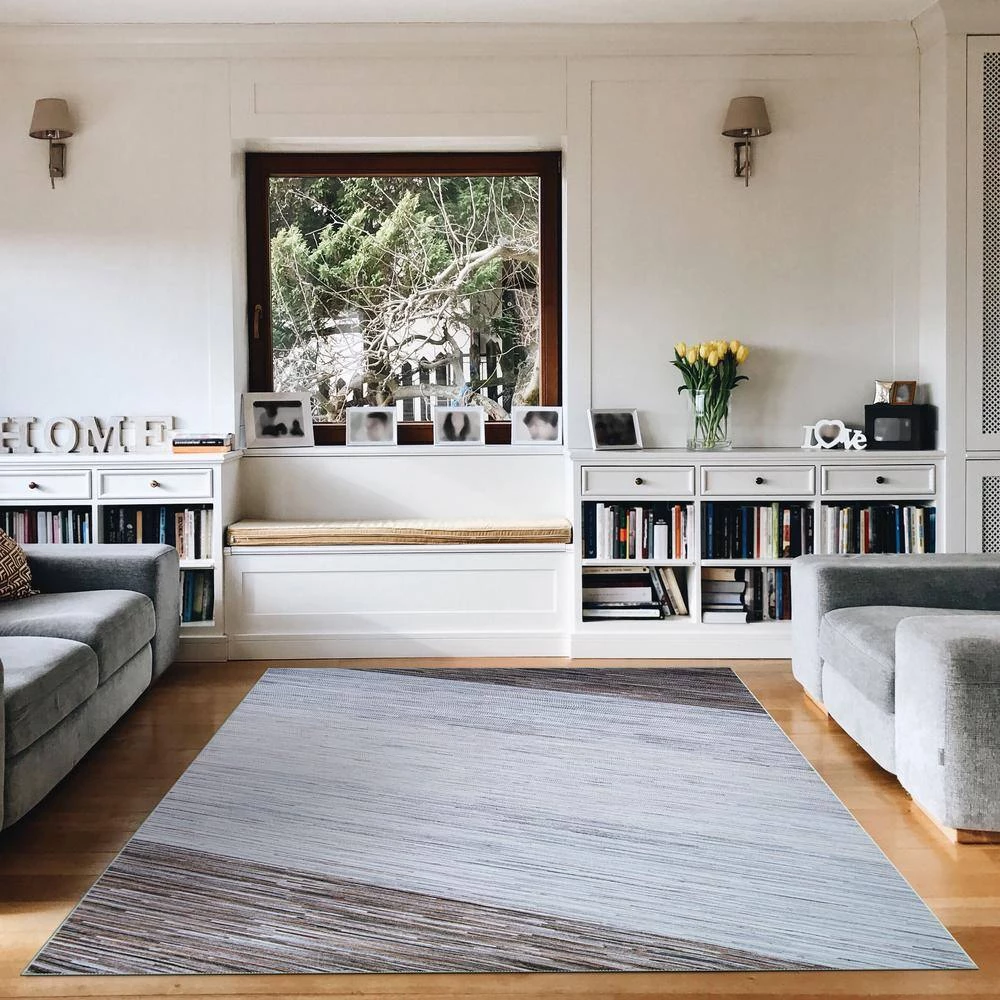 Prairie Windswept Bark-Grey 5 ft. x 8 ft. Area Rug by Couristan 2 Prairie Windswept Bark-Grey 5 ft. x 8 ft. Area Rug by Couristan - Image 2