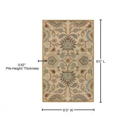 Artes Beige 6 ft. x 9 ft. Area Rug by Artistic Weavers -Artistic Weavers || Couristan Sales Store beige artistic weavers area rugs jhn1012 69 76 1000