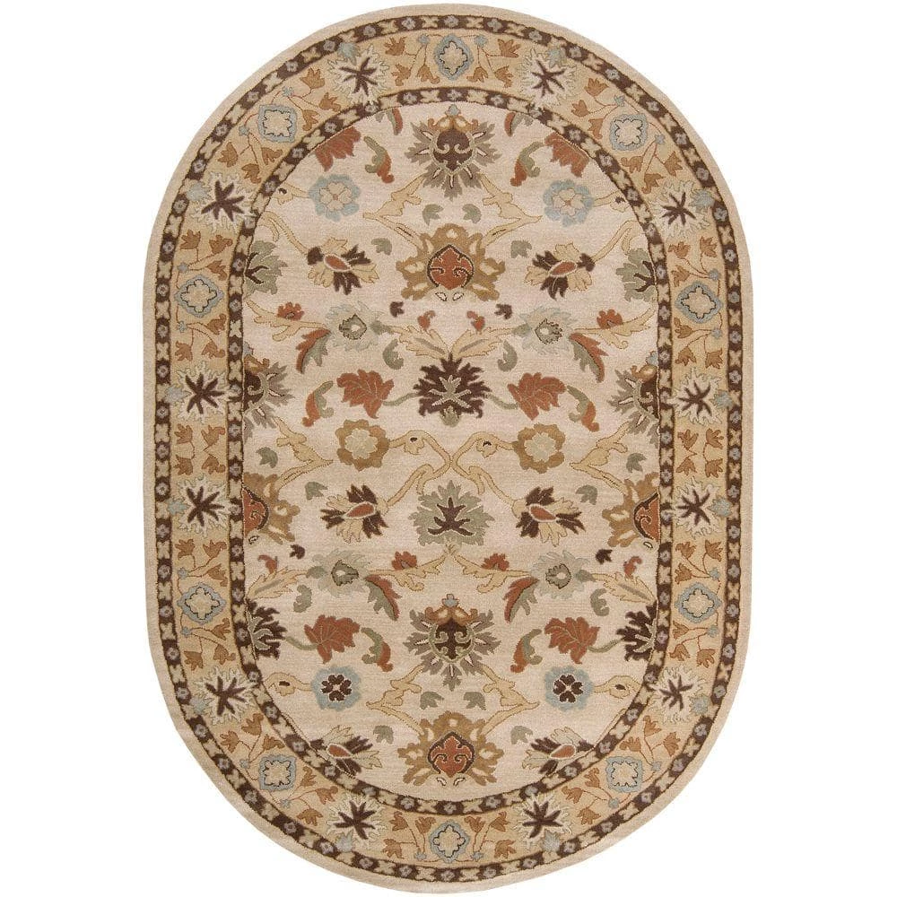 John Beige 8 ft. x 10 ft. Oval Area Rug by Artistic Weavers 1 John Beige 8 ft. x 10 ft. Oval Area Rug by Artistic Weavers