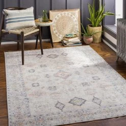 Estrella Beige 9 ft. x 12 ft. Traditional Indoor Machine-Washable Area Rug by Artistic Weavers -Artistic Weavers || Couristan Sales Store beige artistic weavers area rugs s00161047017 31 1000