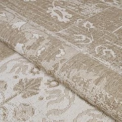 Afuera Country Cottage Beige-Ivory 4 ft. x 6 ft. Indoor/Outdoor Area Rug by Couristan -Artistic Weavers || Couristan Sales Store beige ivory couristan outdoor rugs 55690609311057t 1f 1000