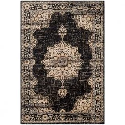 Sora Black 8 ft. 10 in. x 12 ft. 9 in. Oriental Area Rug by Artistic Weavers