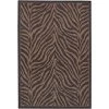 Recife Zebra Black-Cocoa 2 ft. x 4 ft. Indoor/Outdoor Area Rug by Couristan
