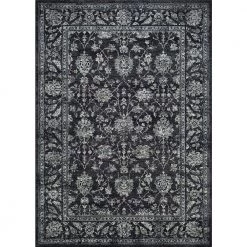 Sultan Treasures All Over Mashhad Black 7 ft. x 10 ft. Area Rug by Couristan