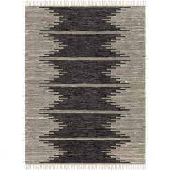 Andreas Black/Cream 8 ft. x 10 ft. Indoor Area Rug by Artistic Weavers