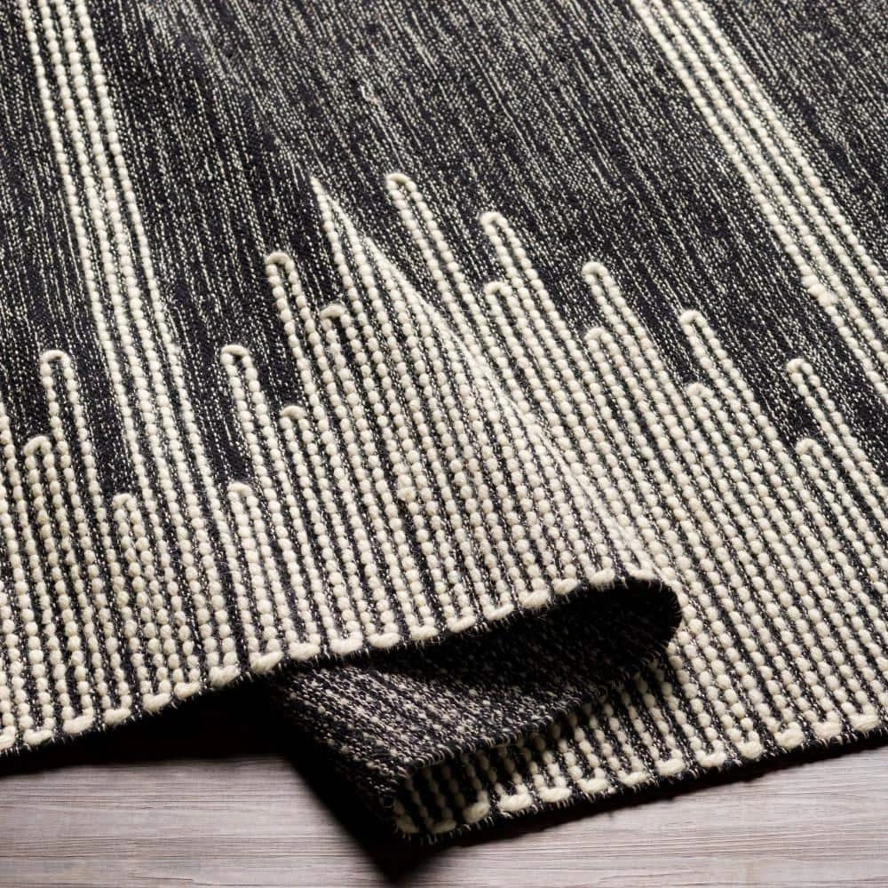 Andreas Black/Cream 8 ft. x 10 ft. Indoor Area Rug by Artistic Weavers 3 Andreas Black/Cream 8 ft. x 10 ft. Indoor Area Rug by Artistic Weavers - Image 3