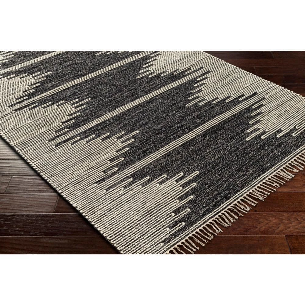 Andreas Black/Cream 8 ft. x 10 ft. Indoor Area Rug by Artistic Weavers 2 Andreas Black/Cream 8 ft. x 10 ft. Indoor Area Rug by Artistic Weavers - Image 2