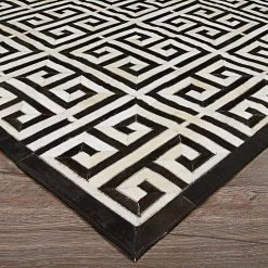 Chalet Meander Black-Ivory 8 ft. x 11 ft. Area Rug by Couristan -Artistic Weavers || Couristan Sales Store black ivory couristan area rugs 32590243080110t 44 1000