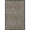 Chalet Meander Black-Ivory 8 ft. x 11 ft. Area Rug by Couristan
