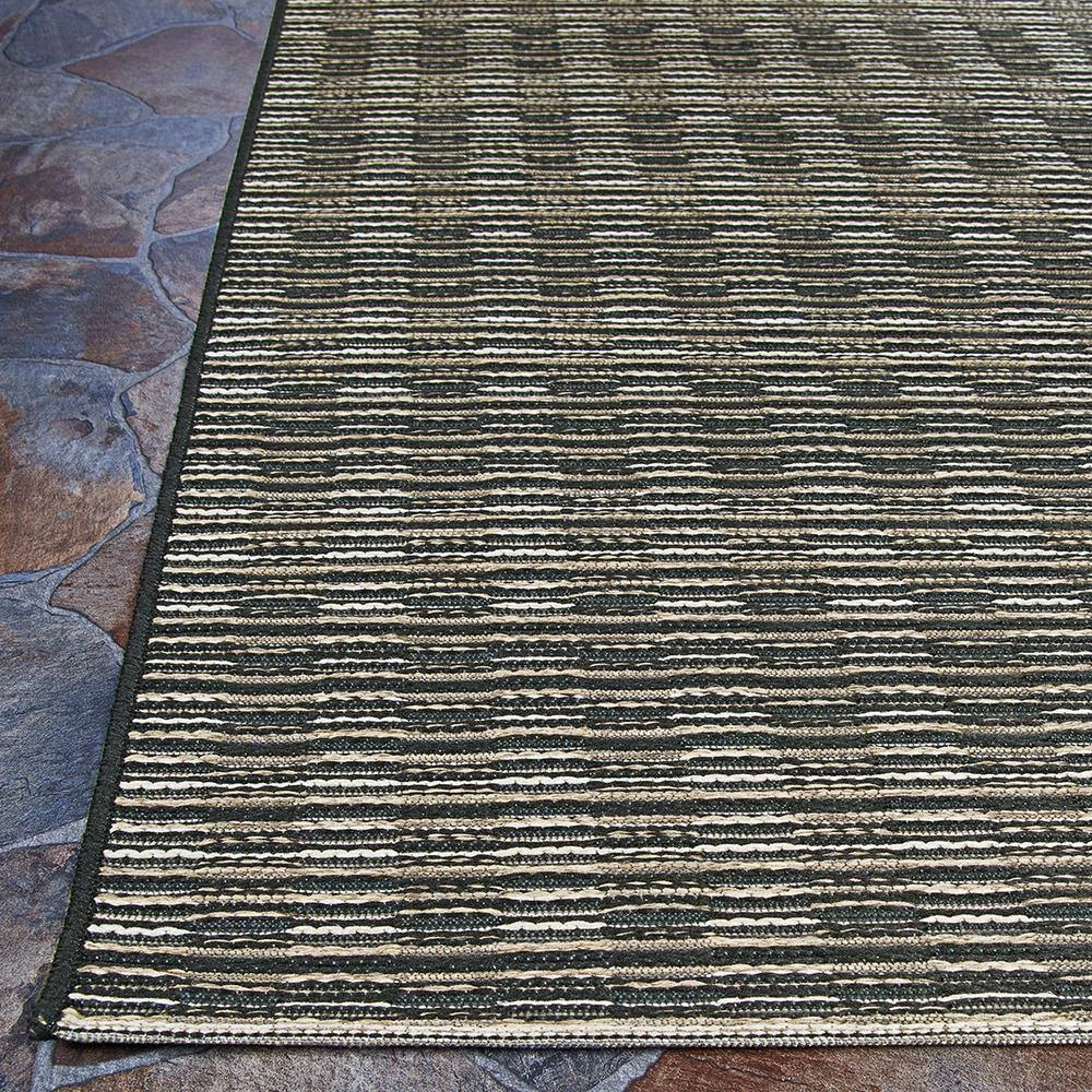Cape Barnstable Black-Tan 4 ft. x 6 ft. Indoor/Outdoor Area Rug by Couristan 5 Cape Barnstable Black-Tan 4 ft. x 6 ft. Indoor/Outdoor Area Rug by Couristan - Image 5