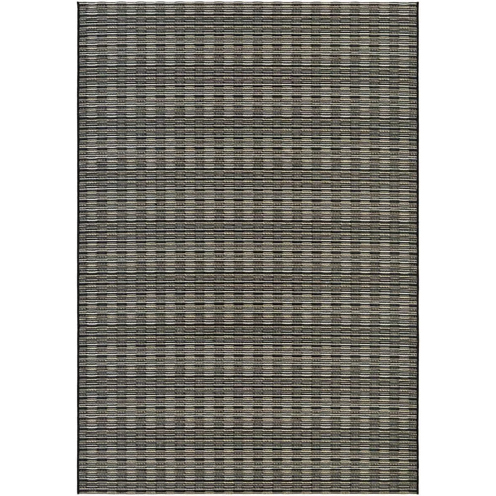 Cape Barnstable Black-Tan 4 ft. x 6 ft. Indoor/Outdoor Area Rug by Couristan 1 Cape Barnstable Black-Tan 4 ft. x 6 ft. Indoor/Outdoor Area Rug by Couristan