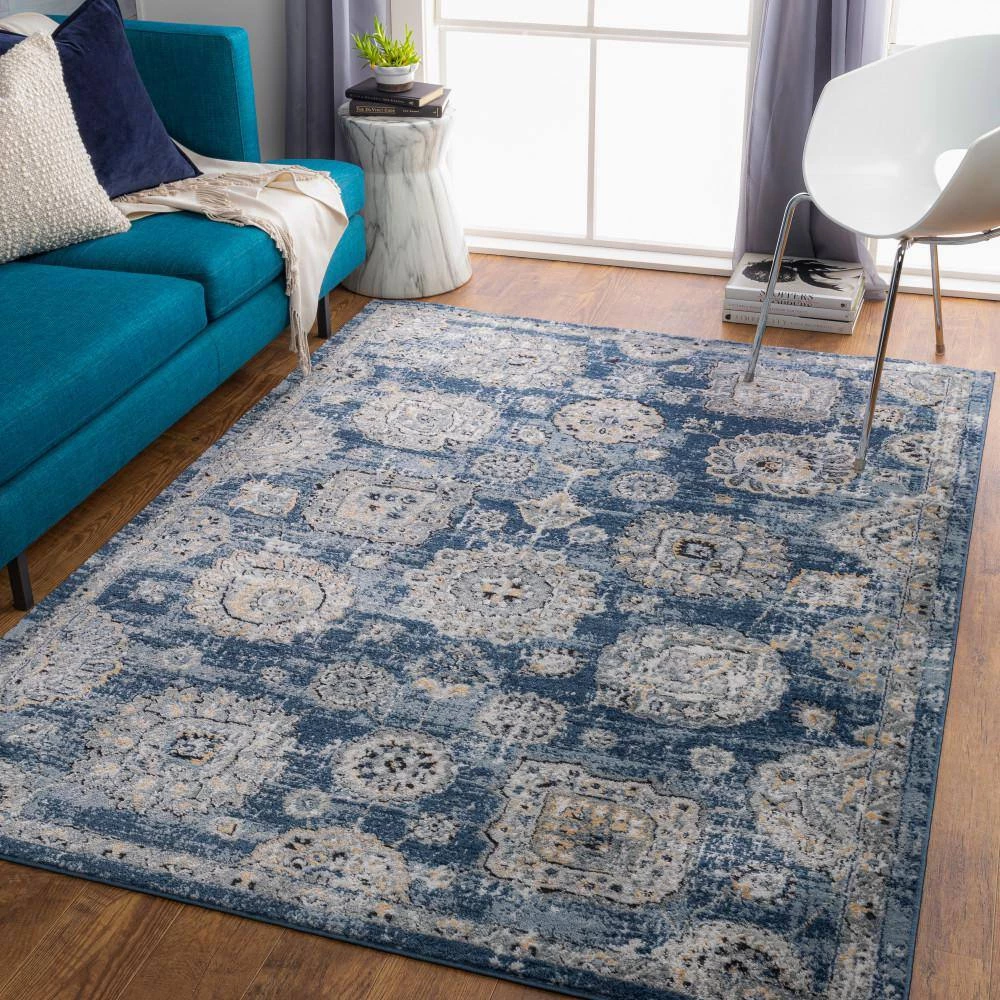 Ithaca Blue 9 ft. x 12 ft. Indoor Area Rug by Artistic Weavers 2 Ithaca Blue 9 ft. x 12 ft. Indoor Area Rug by Artistic Weavers - Image 2