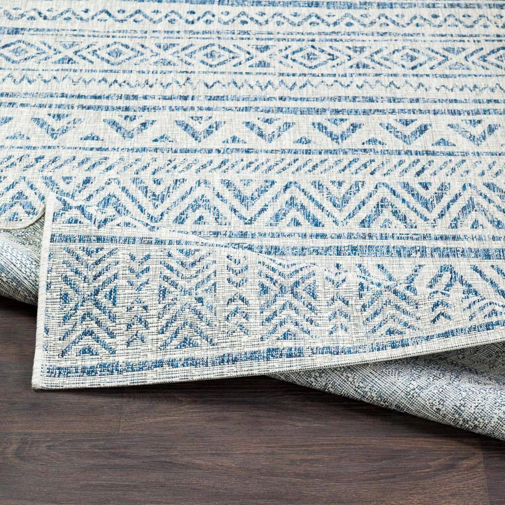 Eartha Blue 8 ft. x 10 ft. Indoor/Outdoor Area Rug by Artistic Weavers 4 Eartha Blue 8 ft. x 10 ft. Indoor/Outdoor Area Rug by Artistic Weavers - Image 4