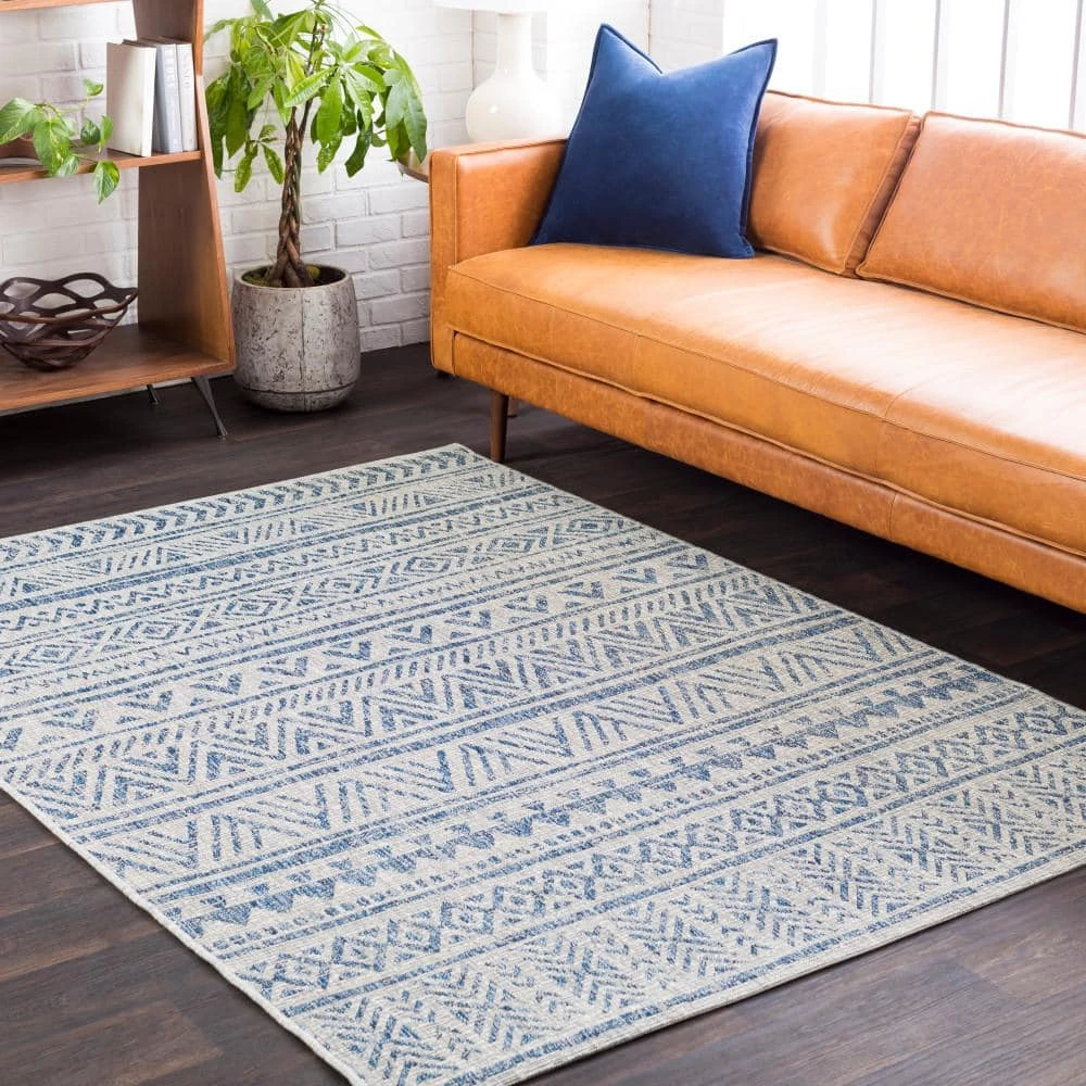 Eartha Blue 8 ft. x 10 ft. Indoor/Outdoor Area Rug by Artistic Weavers 6 Eartha Blue 8 ft. x 10 ft. Indoor/Outdoor Area Rug by Artistic Weavers - Image 6