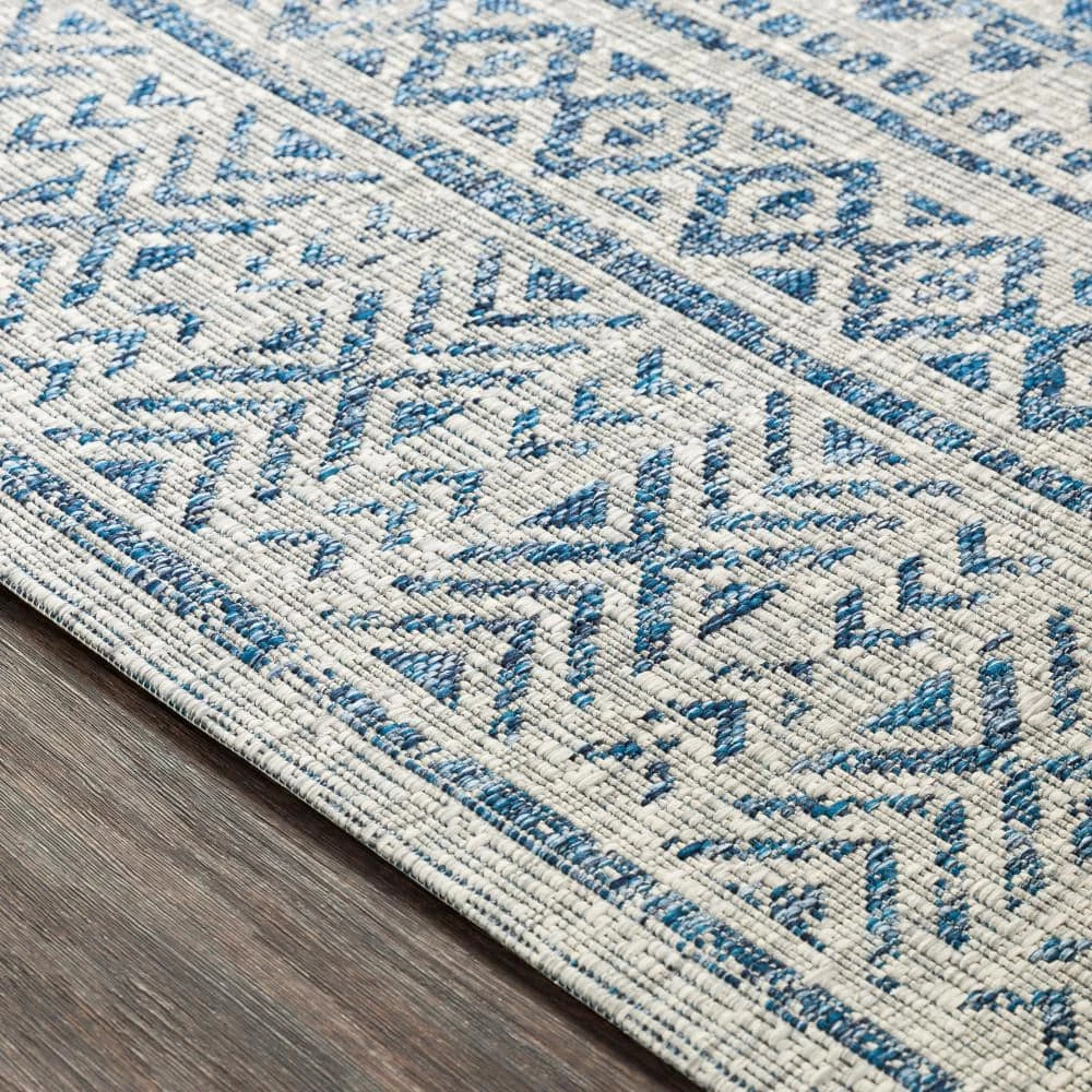 Eartha Blue 8 ft. x 10 ft. Indoor/Outdoor Area Rug by Artistic Weavers 5 Eartha Blue 8 ft. x 10 ft. Indoor/Outdoor Area Rug by Artistic Weavers - Image 5