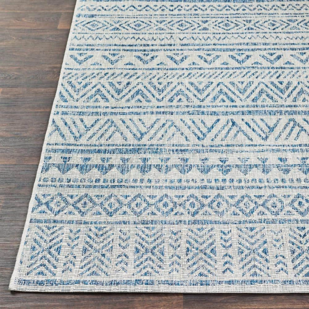 Eartha Blue 8 ft. x 10 ft. Indoor/Outdoor Area Rug by Artistic Weavers 3 Eartha Blue 8 ft. x 10 ft. Indoor/Outdoor Area Rug by Artistic Weavers - Image 3