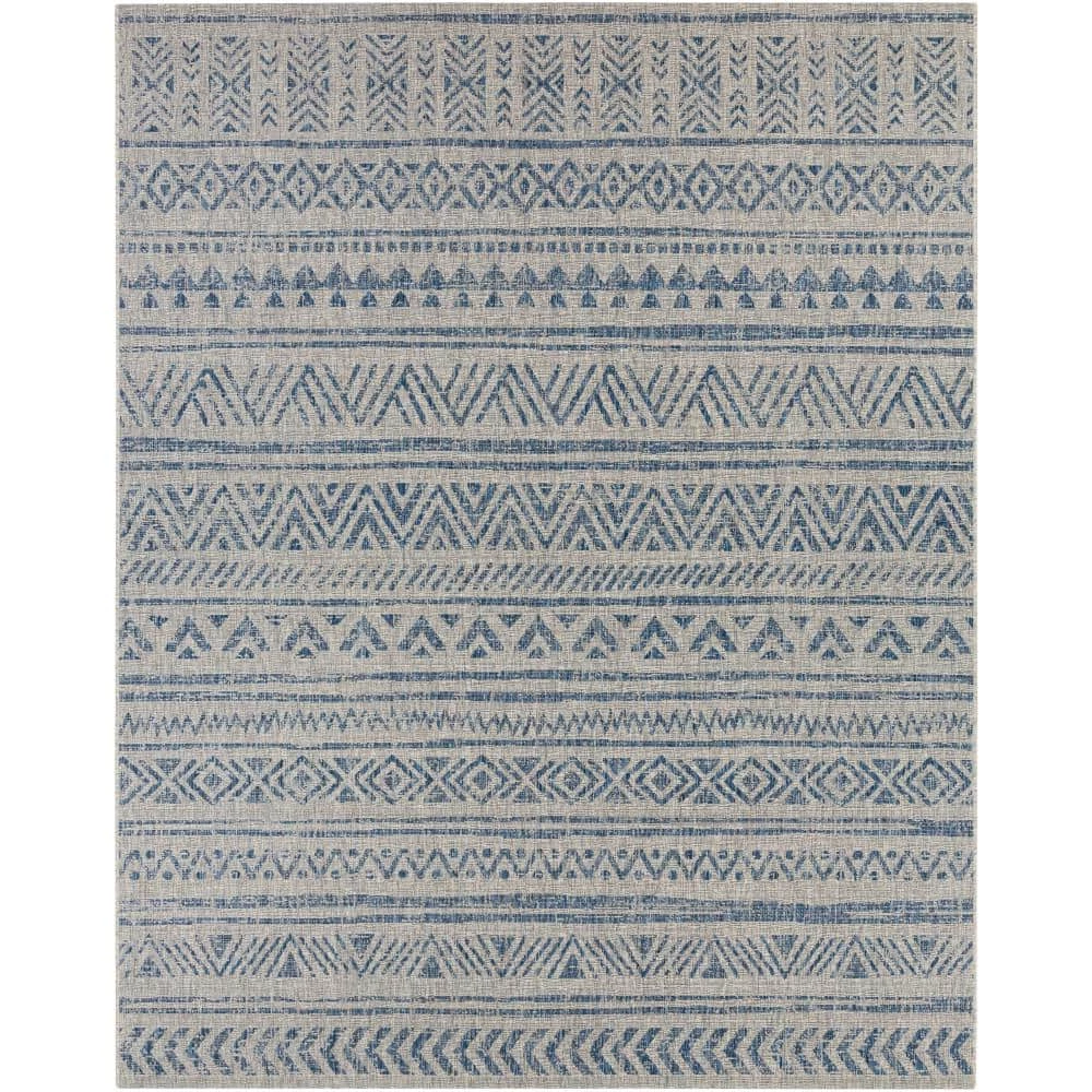 Eartha Blue 8 ft. x 10 ft. Indoor/Outdoor Area Rug by Artistic Weavers 1 Eartha Blue 8 ft. x 10 ft. Indoor/Outdoor Area Rug by Artistic Weavers