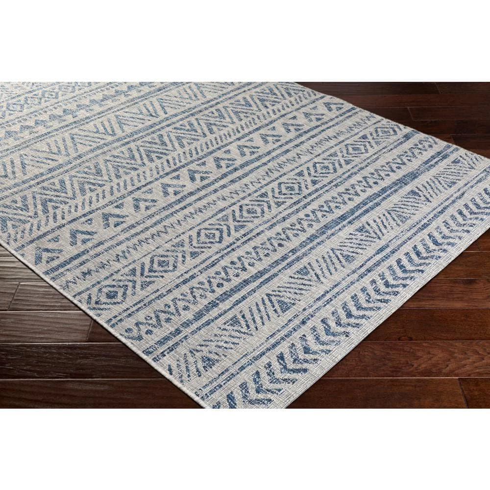 Eartha Blue 8 ft. x 10 ft. Indoor/Outdoor Area Rug by Artistic Weavers 2 Eartha Blue 8 ft. x 10 ft. Indoor/Outdoor Area Rug by Artistic Weavers - Image 2
