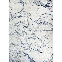 Marblehead Carrara Blue-Eggshell 5 ft. x 8 ft. Area Rug by Couristan