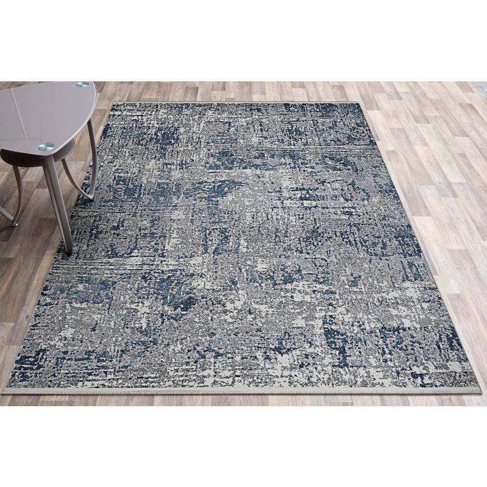 Marblehead Breccia Blue Grey 9 ft. x 13 ft. Area Rug by Couristan 2 Marblehead Breccia Blue Grey 9 ft. x 13 ft. Area Rug by Couristan - Image 2