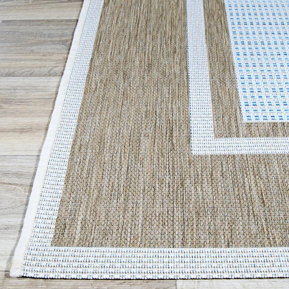 Monaco Maritime Blue-Sand 9 ft. x 13 ft. Indoor/Outdoor Area Rug by Couristan 5 Monaco Maritime Blue-Sand 9 ft. x 13 ft. Indoor/Outdoor Area Rug by Couristan - Image 5