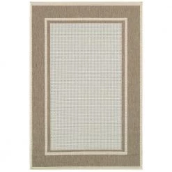 Monaco Maritime Blue-Sand 9 ft. x 13 ft. Indoor/Outdoor Area Rug by Couristan