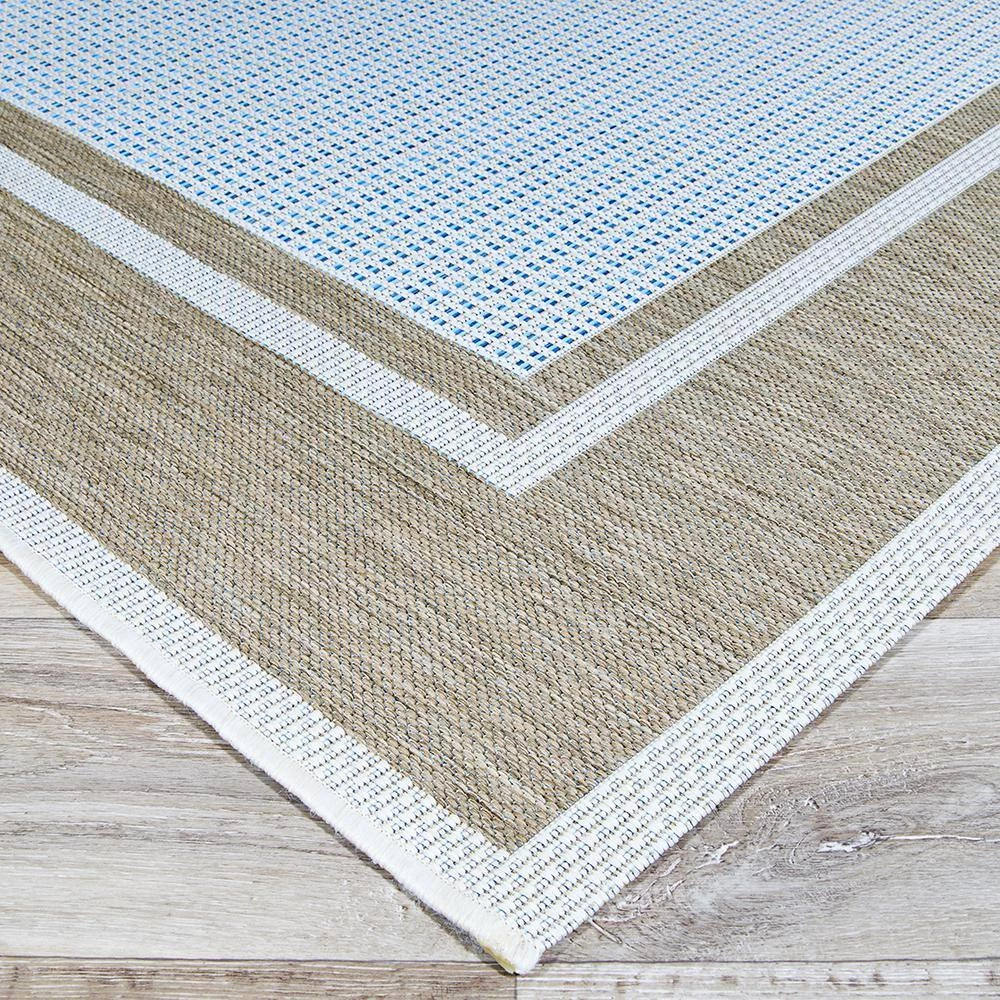 Monaco Maritime Blue-Sand 9 ft. x 13 ft. Indoor/Outdoor Area Rug by Couristan 4 Monaco Maritime Blue-Sand 9 ft. x 13 ft. Indoor/Outdoor Area Rug by Couristan - Image 4