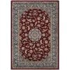 Monarch Medallion Bordeaux-Slate 5 ft. x 8 ft. Area Rug by Couristan