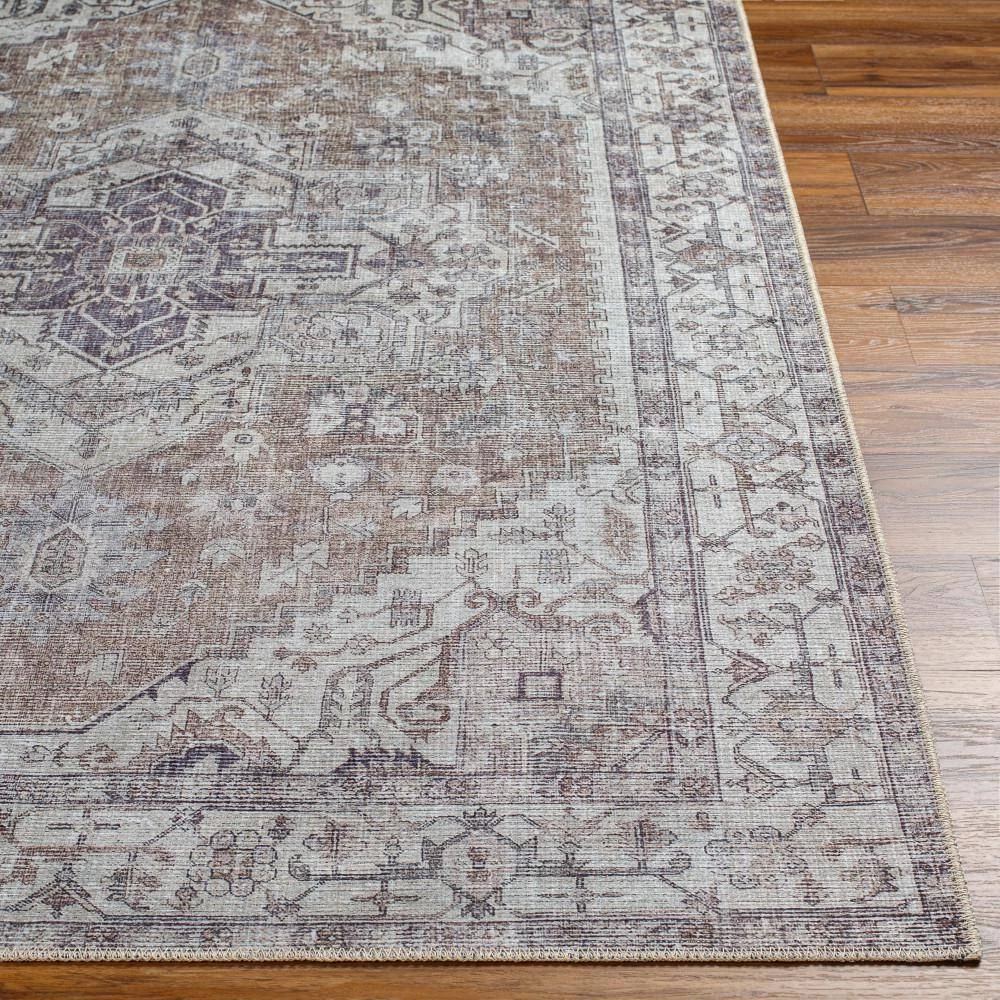 Constantia Brown/Gray 9 ft. x 12 ft. Indoor Machine-Washable Area Rug by Artistic Weavers 4 Constantia Brown/Gray 9 ft. x 12 ft. Indoor Machine-Washable Area Rug by Artistic Weavers - Image 4