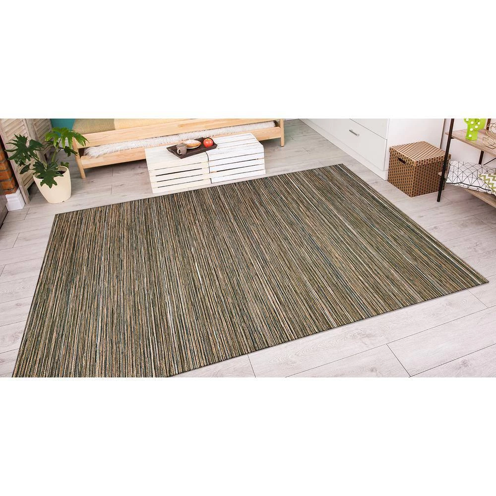 Cape Hinsdale Brown-Ivory 5 ft. x 8 ft. Indoor/Outdoor Area Rug by Couristan 2 Cape Hinsdale Brown-Ivory 5 ft. x 8 ft. Indoor/Outdoor Area Rug by Couristan - Image 2
