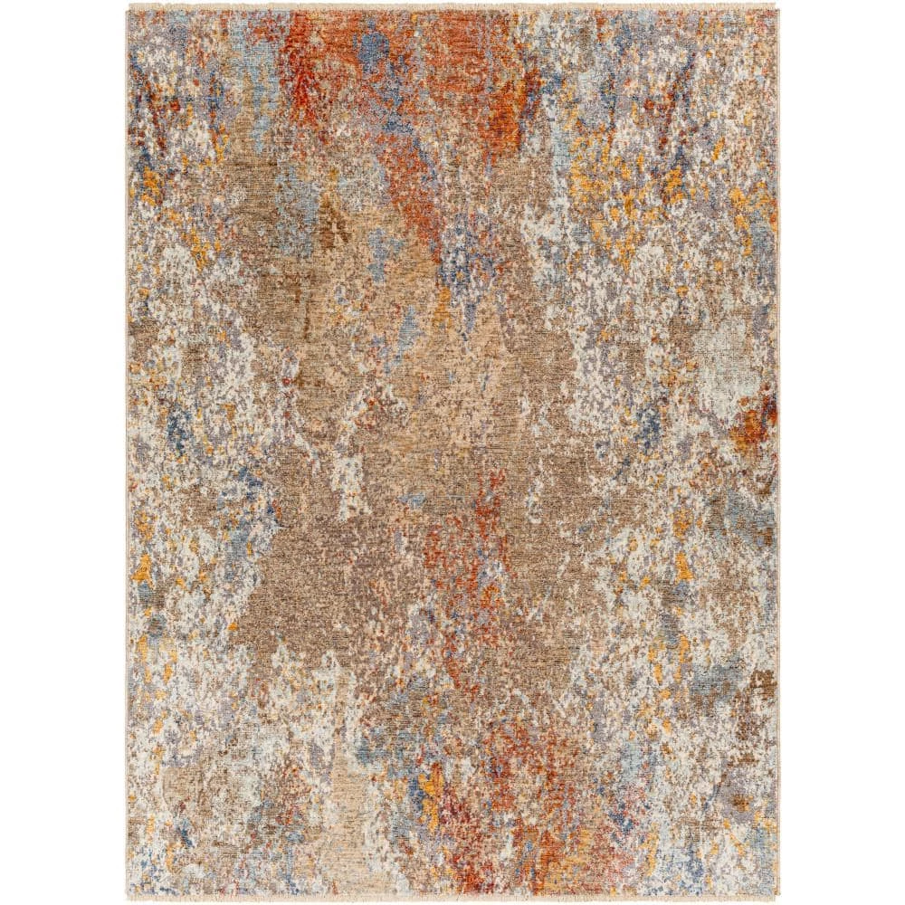 Carina Brown/Orange 9 ft. x 12 ft. Indoor Area Rug by Artistic Weavers 1 Carina Brown/Orange 9 ft. x 12 ft. Indoor Area Rug by Artistic Weavers
