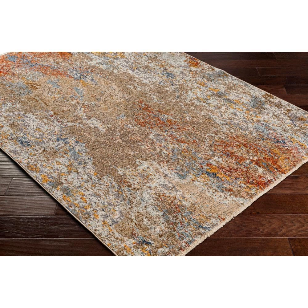 Carina Brown/Orange 9 ft. x 12 ft. Indoor Area Rug by Artistic Weavers 2 Carina Brown/Orange 9 ft. x 12 ft. Indoor Area Rug by Artistic Weavers - Image 2
