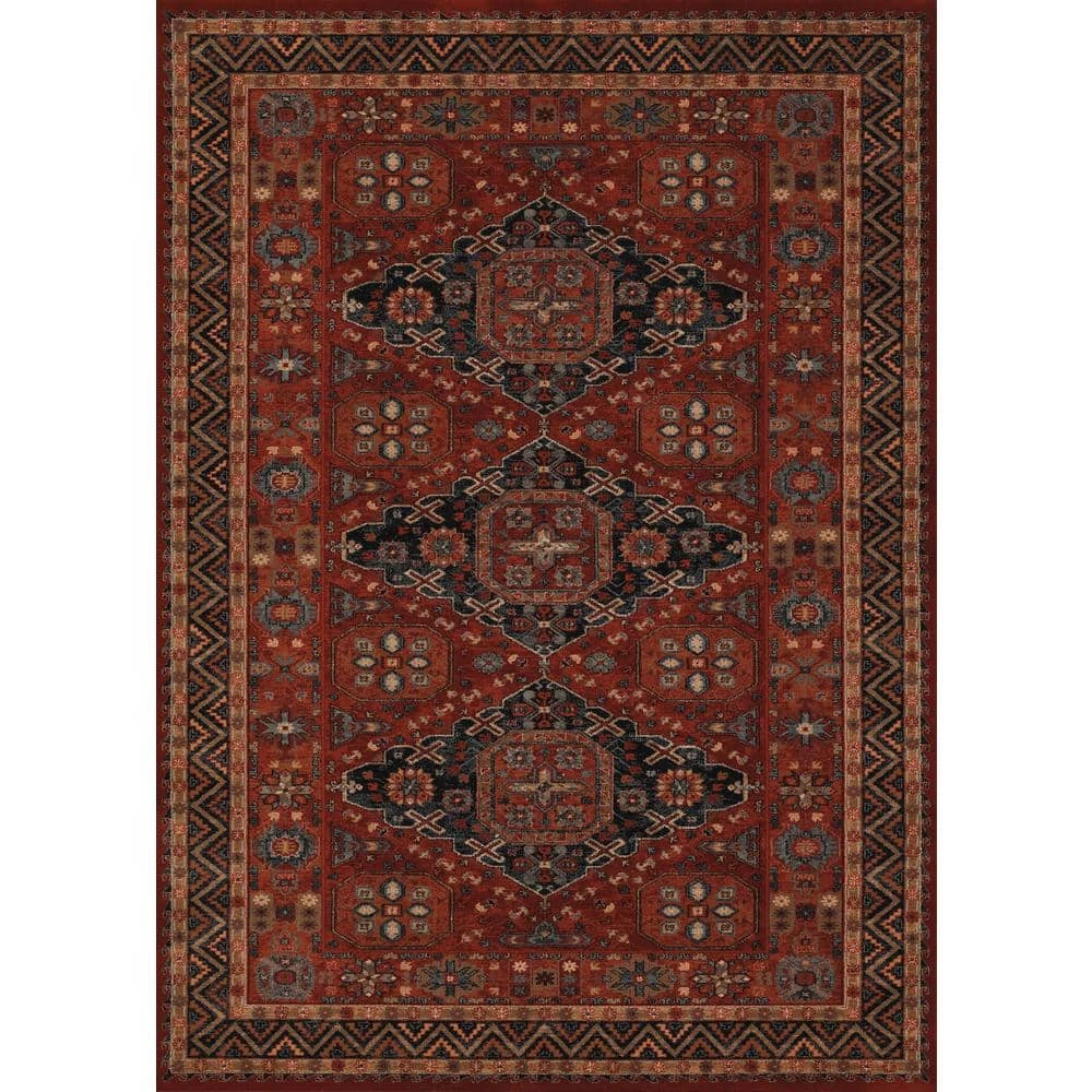 Old World Classics Kashkai Burgundy 8 ft. x 11 ft. Area Rug by Couristan 1 Old World Classics Kashkai Burgundy 8 ft. x 11 ft. Area Rug by Couristan