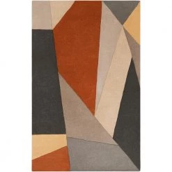 Skadi Burnt Orange 9 ft. x 12 ft. Abstract Area Rug by Artistic Weavers