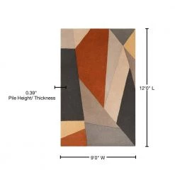 Skadi Burnt Orange 9 ft. x 12 ft. Abstract Area Rug by Artistic Weavers -Artistic Weavers || Couristan Sales Store burnt orange artistic weavers area rugs s00161012942 76 1000