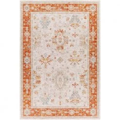 Adama Orange/Light Gray 8 ft. x 10 ft. Indoor Area Rug by Artistic Weavers