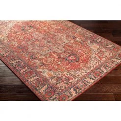 Lyndon Burnt Orange 9 ft. x 12 ft. Indoor Machine-Washable Area Rug by Artistic Weavers -Artistic Weavers || Couristan Sales Store burnt orange artistic weavers area rugs s00161047147 4f 1000