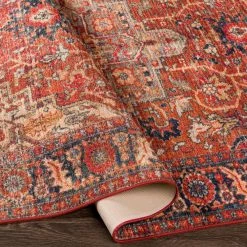 Lyndon Burnt Orange 9 ft. x 12 ft. Indoor Machine-Washable Area Rug by Artistic Weavers -Artistic Weavers || Couristan Sales Store burnt orange artistic weavers area rugs s00161047147 66 1000