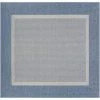 Recife Stria Texture Champagne-Blue 9 ft. x 9 ft. Square Indoor/Outdoor Area Rug by Couristan